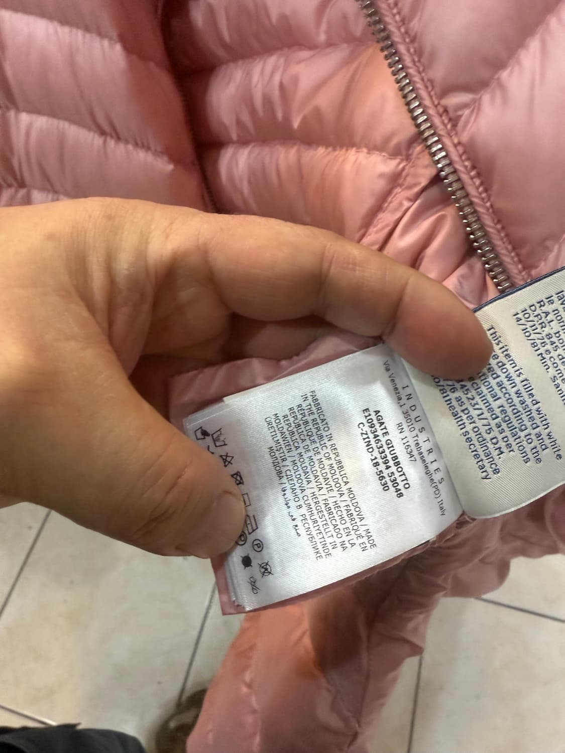 0/44-55 정품 몽클레어 AGATE 경량패딩 팝니다 상품이미지4