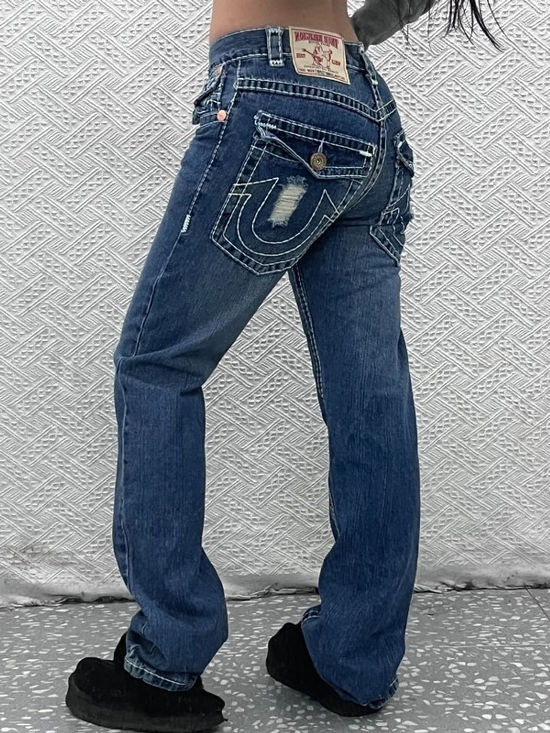 트루릴리젼 빌리슈퍼티 디스트로이드 포켓 데님팬츠 30인치 C07077 상품이미지1