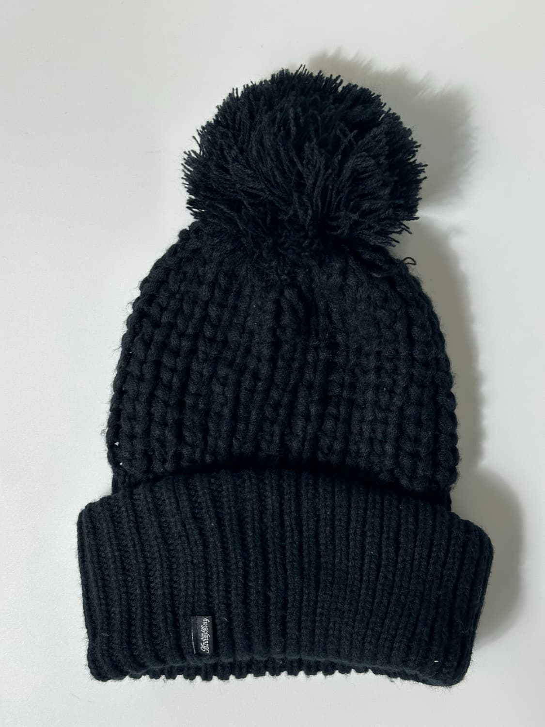 블랙 폼폼 비니 상품이미지2