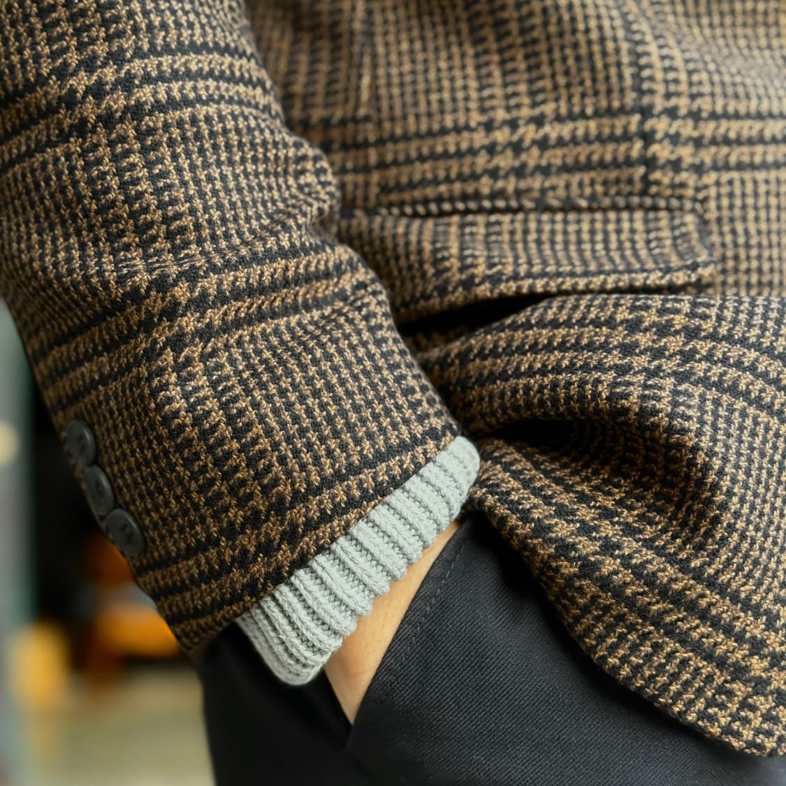 90‘s X-Gate 글렌체크 트위드 자켓 100 상품이미지10