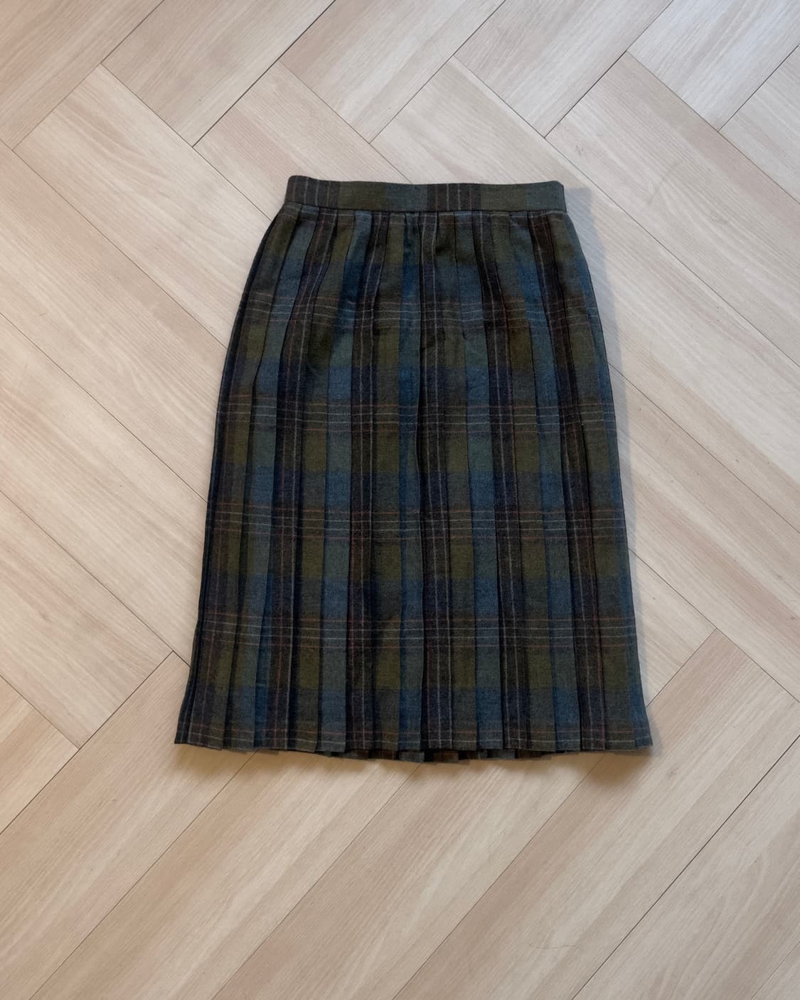 [Belle Bien] Wool Tartan Pleated Skirt 상품이미지1