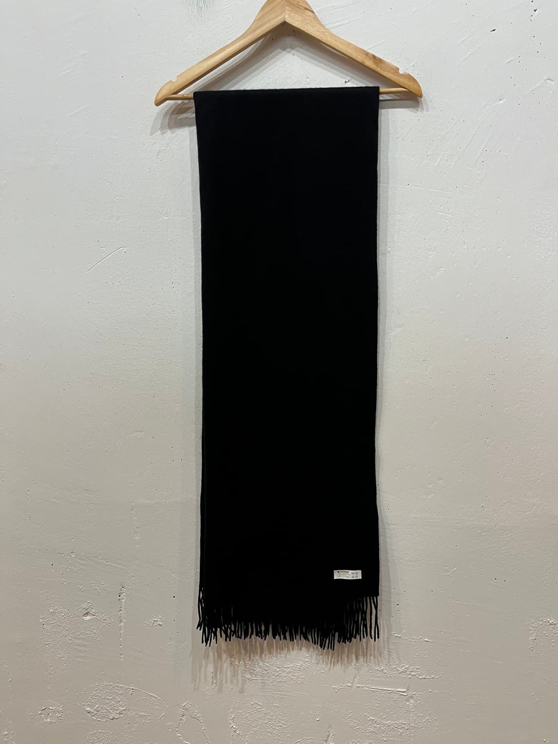 캐시미어100% 숄 머플러 블랙 상품이미지2