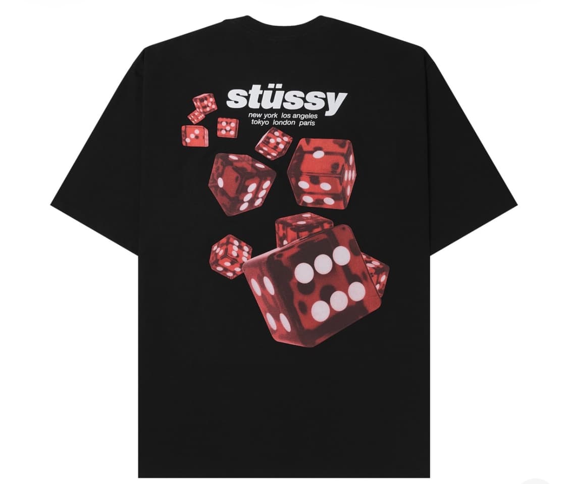 스투시 롤러스 티셔츠 블랙 상품이미지1