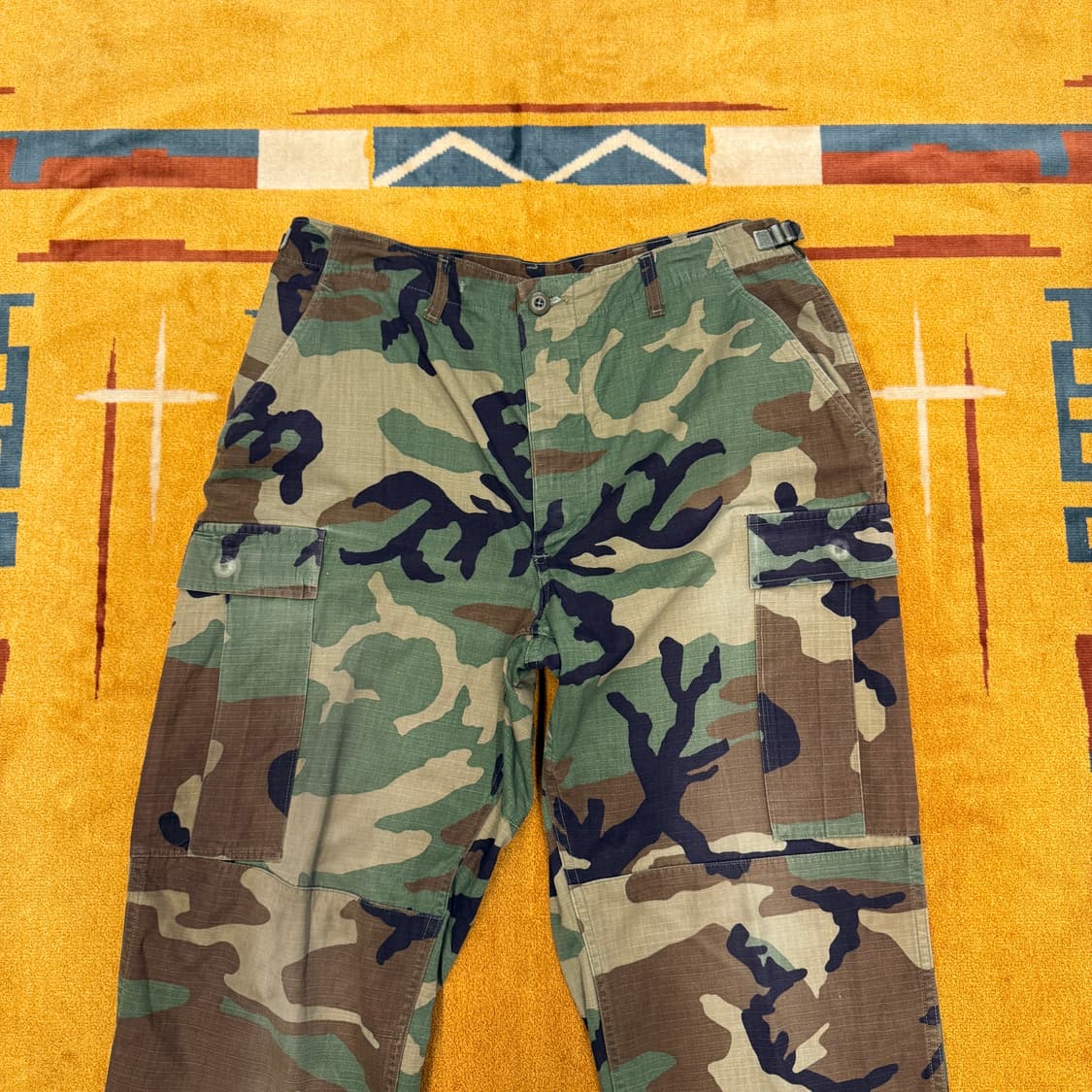 M/L 90s 우드랜드 카모 패턴 오리지널 미군 카고 팬츠 N 상품이미지3