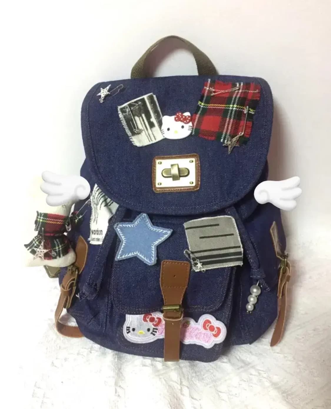 (미개봉) y2k 헬로키티 고전 백팩 빈티지 배낭 가방 상품이미지1