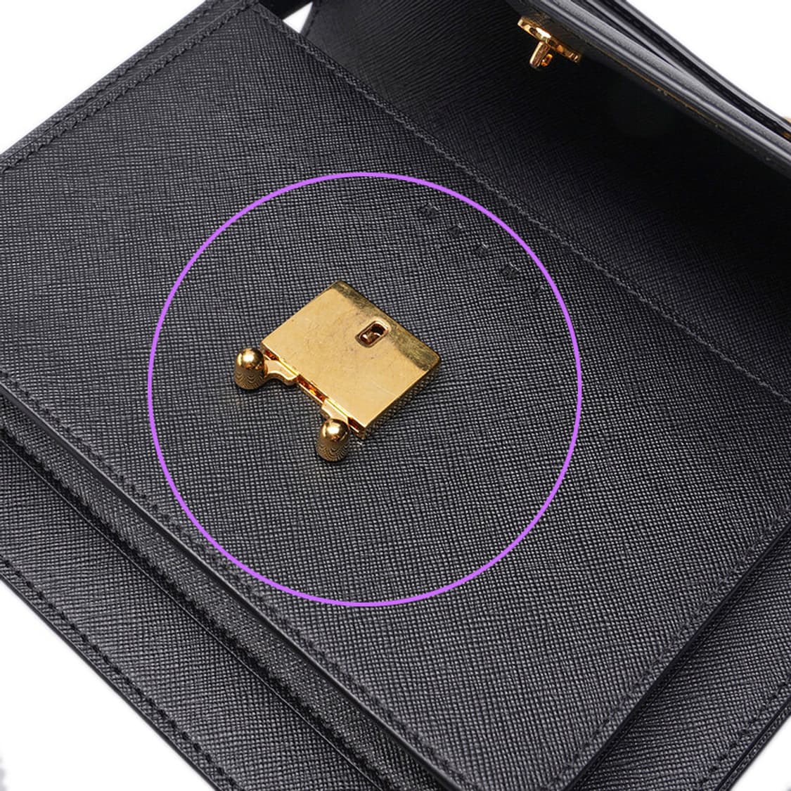 (중고) 마르니 블랙 사피아노 트렁크 미듐 숄더백 상품이미지6