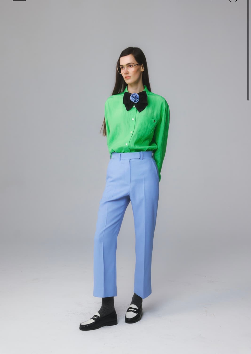 문선  Crape Boots Cut Slacks 상품이미지2
