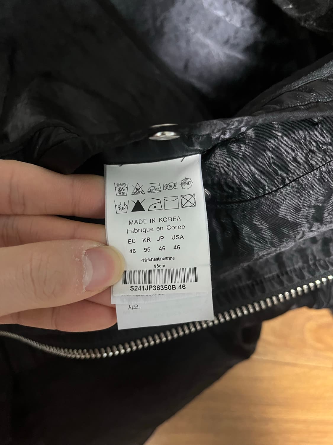 24ss 솔리드옴므 블랙자켓46 상품이미지5