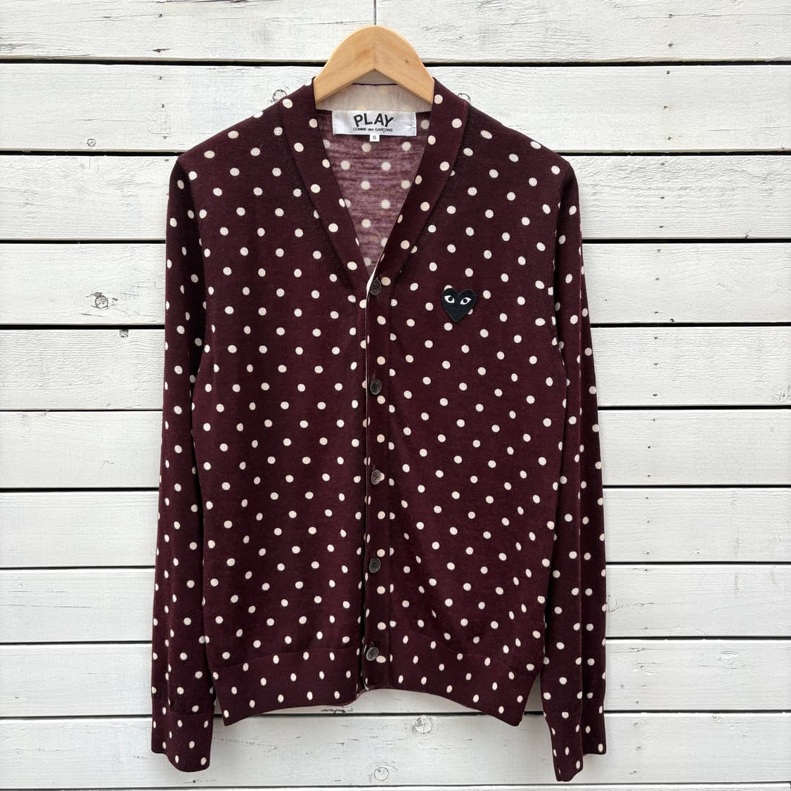 Comme des Garcons 꼼데가르송 도트 땡땡이 가디건 상품이미지1