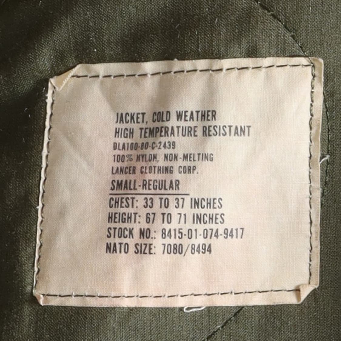 Military CVC Tanker Jacket  상품이미지7