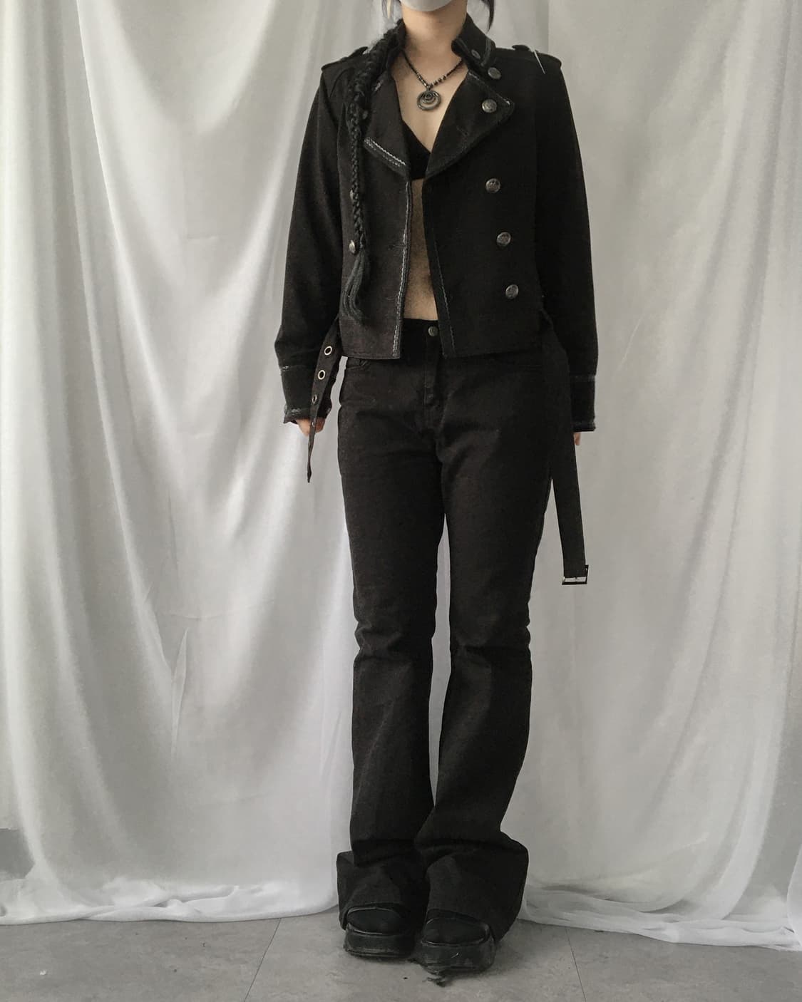 Algonquins double button belted jacket 상품이미지7