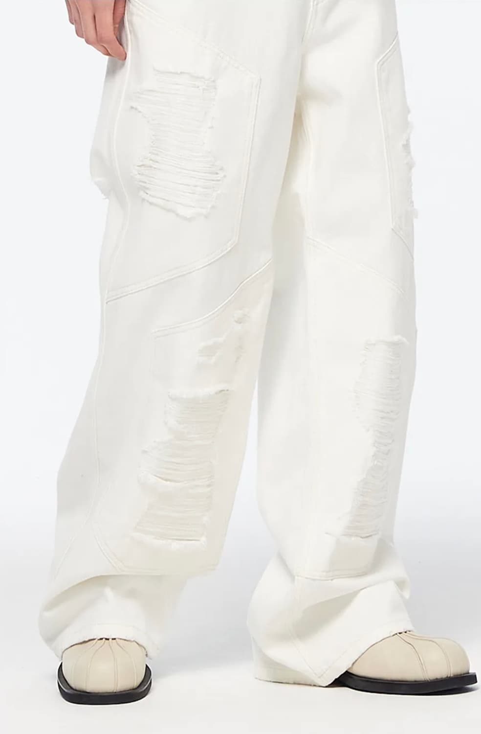 언지미크 / 디스트로이드 데님 팬츠 / S 상품이미지2