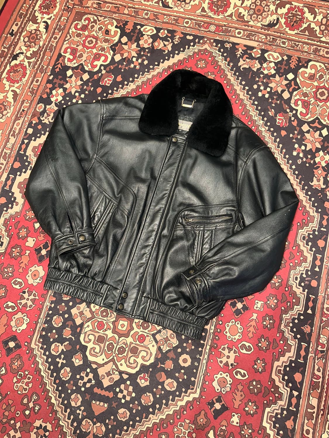 ( 2XL ) 가죽자켓 봄버자켓 항공자켓 블루종 빈티지가죽 a2가죽 상품이미지6