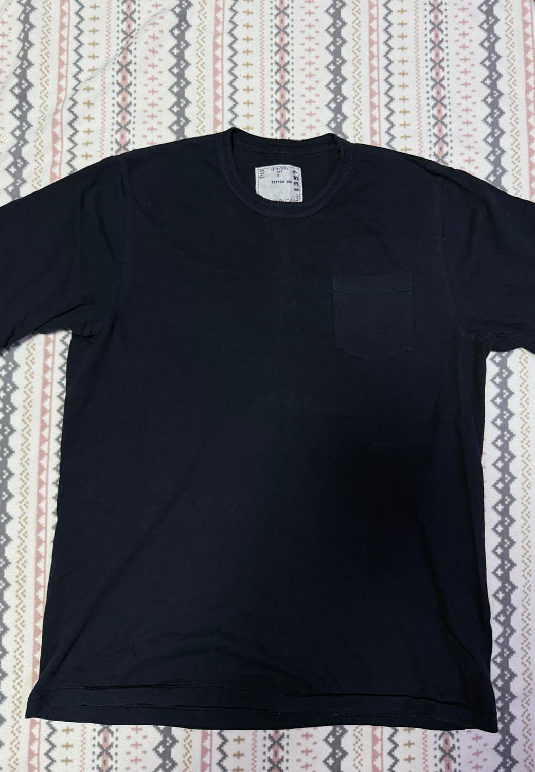 3사이즈 사카이 블랙-다크네이비 반팔 상품이미지1