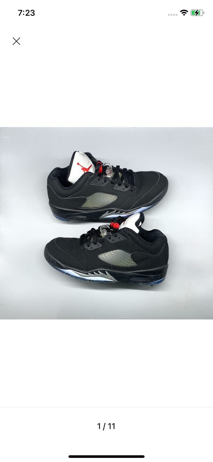 Jordan 5 Low Golf Black Metallic Silver  상품이미지1