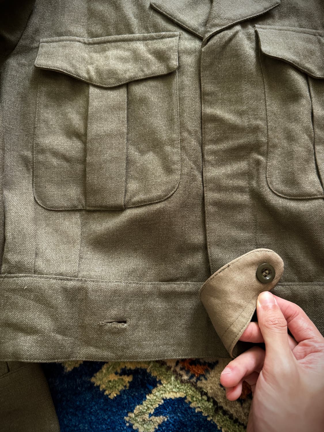 오리지널 밀리터리 60s 벨기에군 배틀 드레스 자켓 상품이미지6