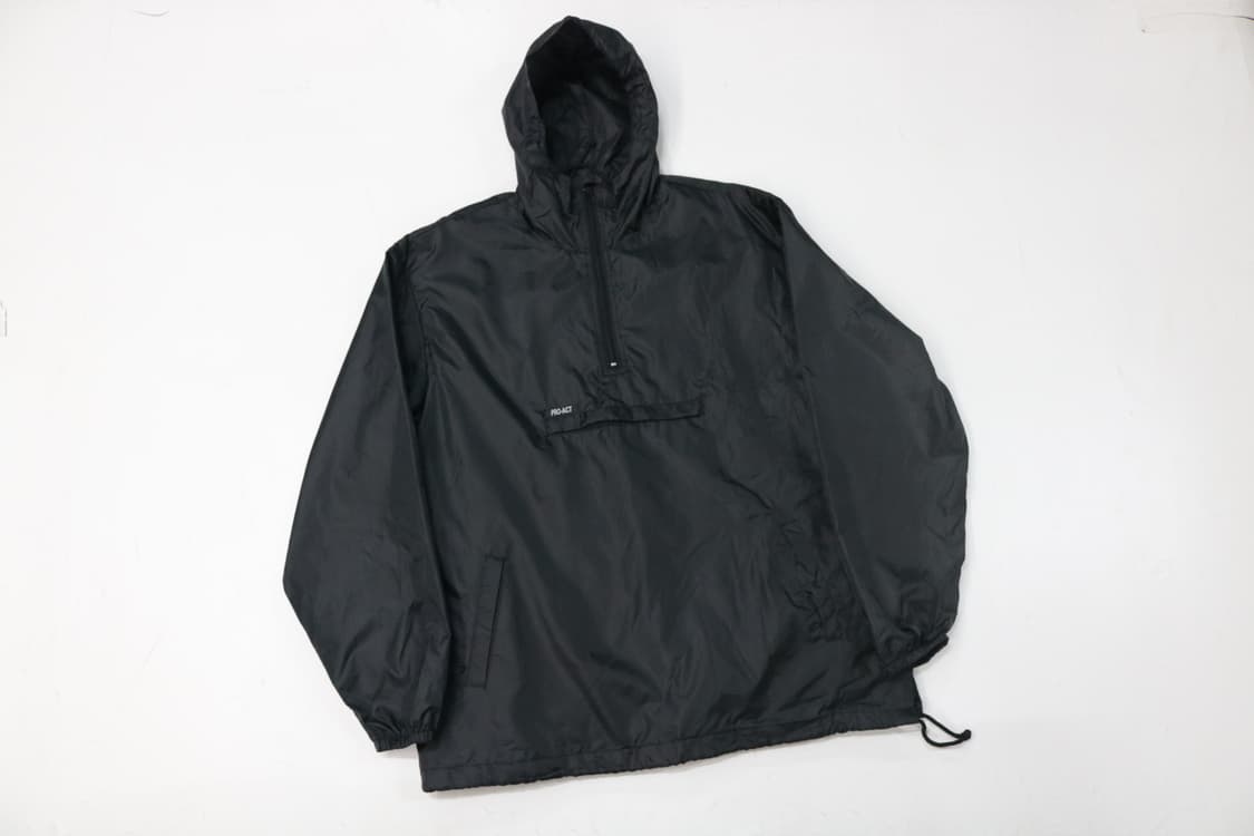 PRO-ACT 프로액트 블랙 퀼팅 안감 하프 집업 아노락 후드 (L) 상품이미지2