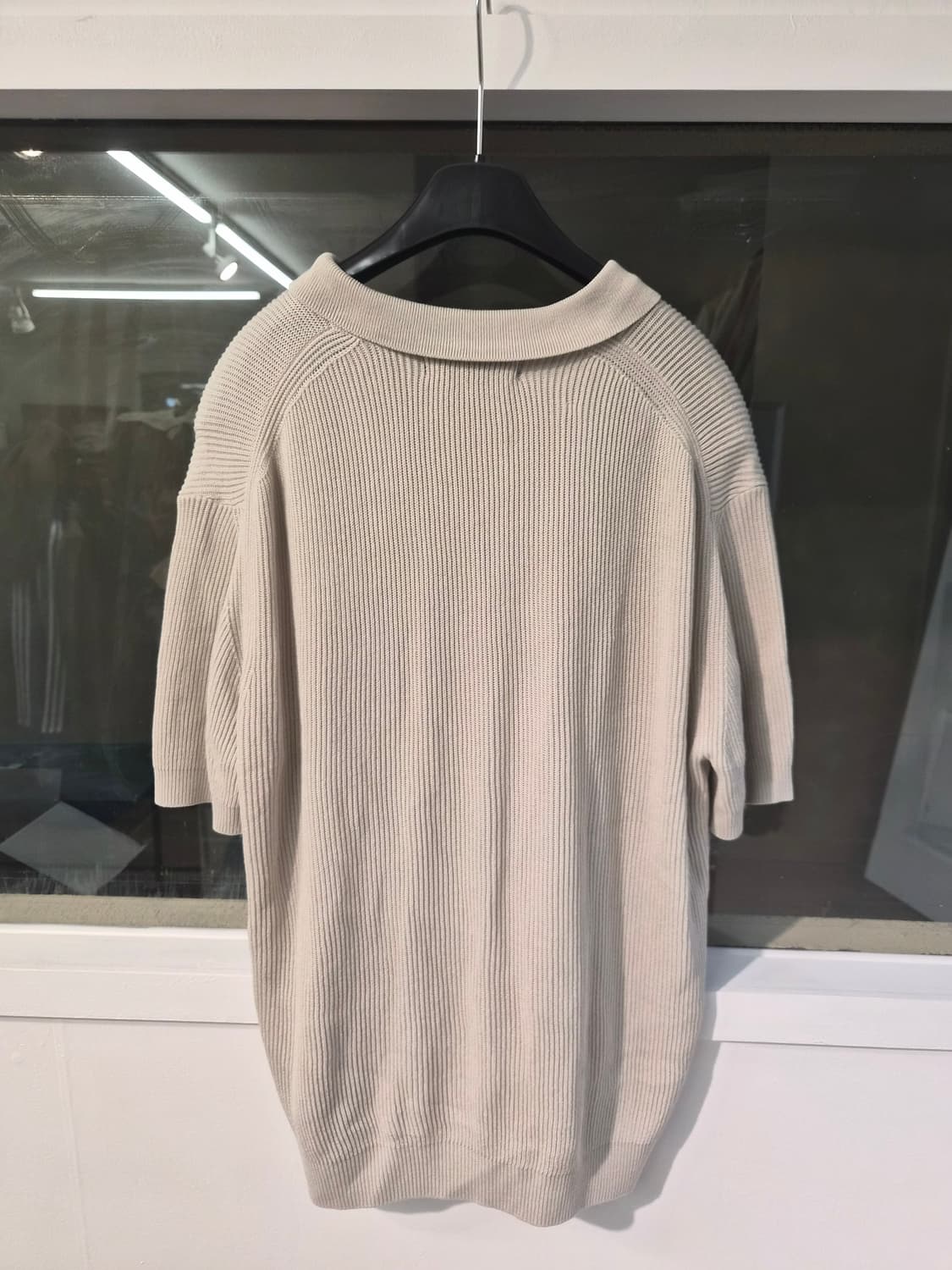 L) ILCORSO 일꼬르소 카라 반팔 니트티 팝니다 상품이미지2