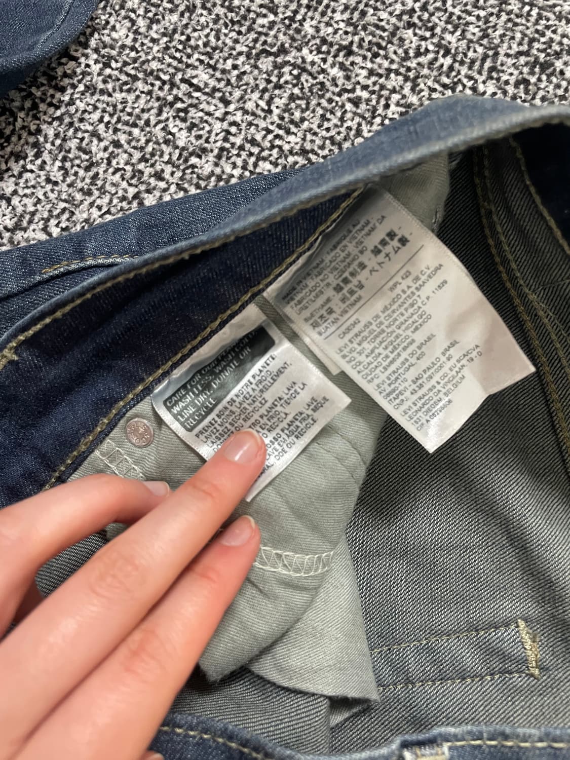 빈티지9. 리바이스 511 워시드 슬림 핏 데님팬츠 중청 청바지 상품이미지6