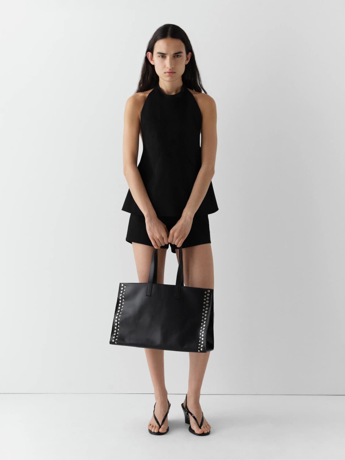 기마구아스 Maxi Shopper 스터드 맥시 쇼퍼백/블랙 상품이미지2