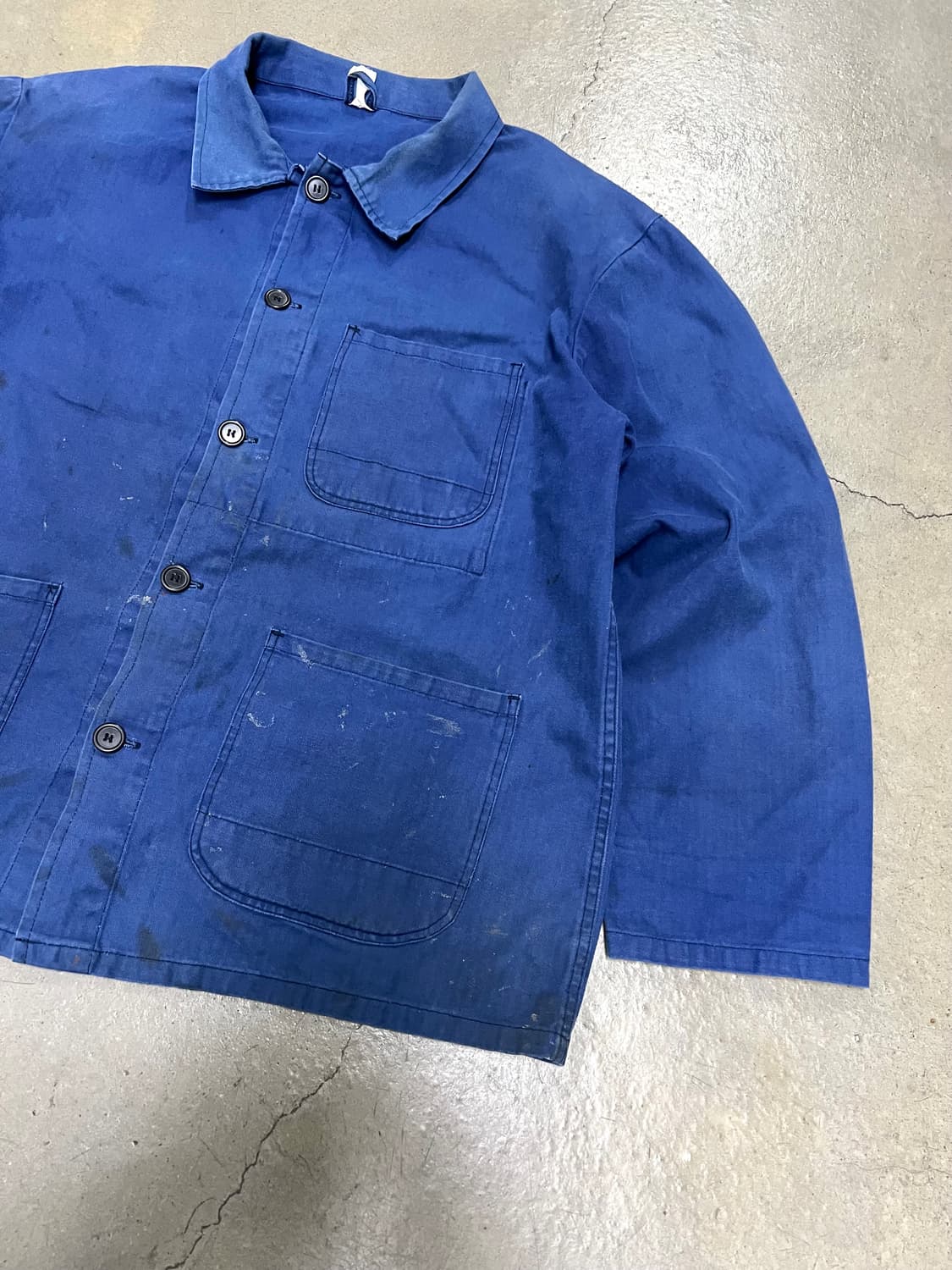 (BIG SIZE)FADED WASHED "HBT" 헤링본 프렌치워크자켓 상품이미지6
