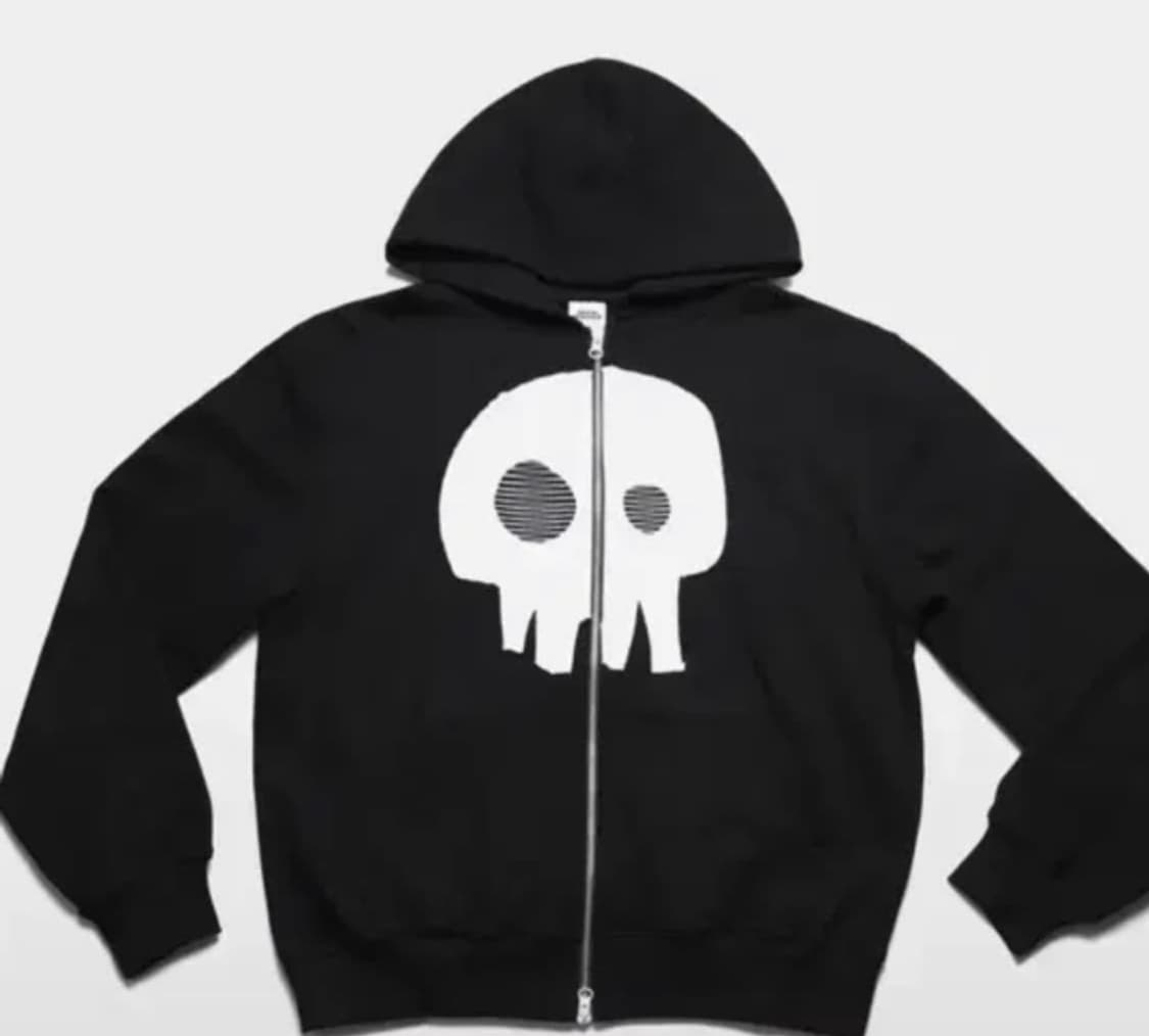 웹하우스 해골 후드집업 상품이미지1