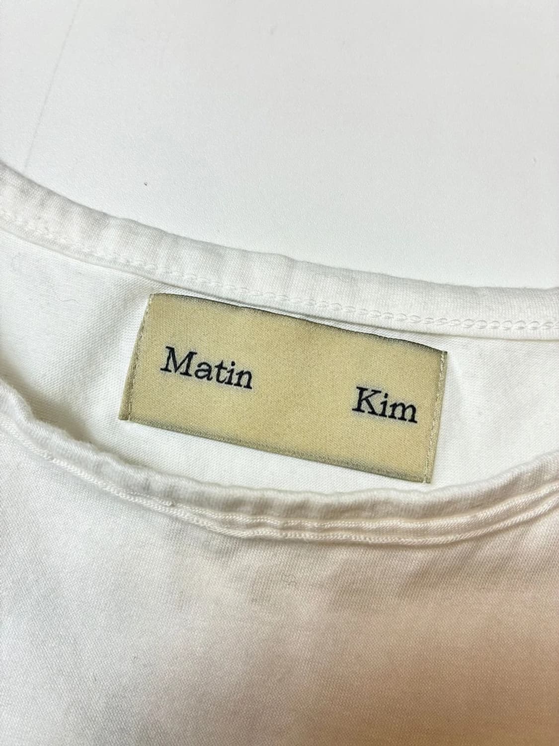 마뗑킴 Matin Kim 21FW 크롭 반팔 티셔츠 PN9045 상품이미지5