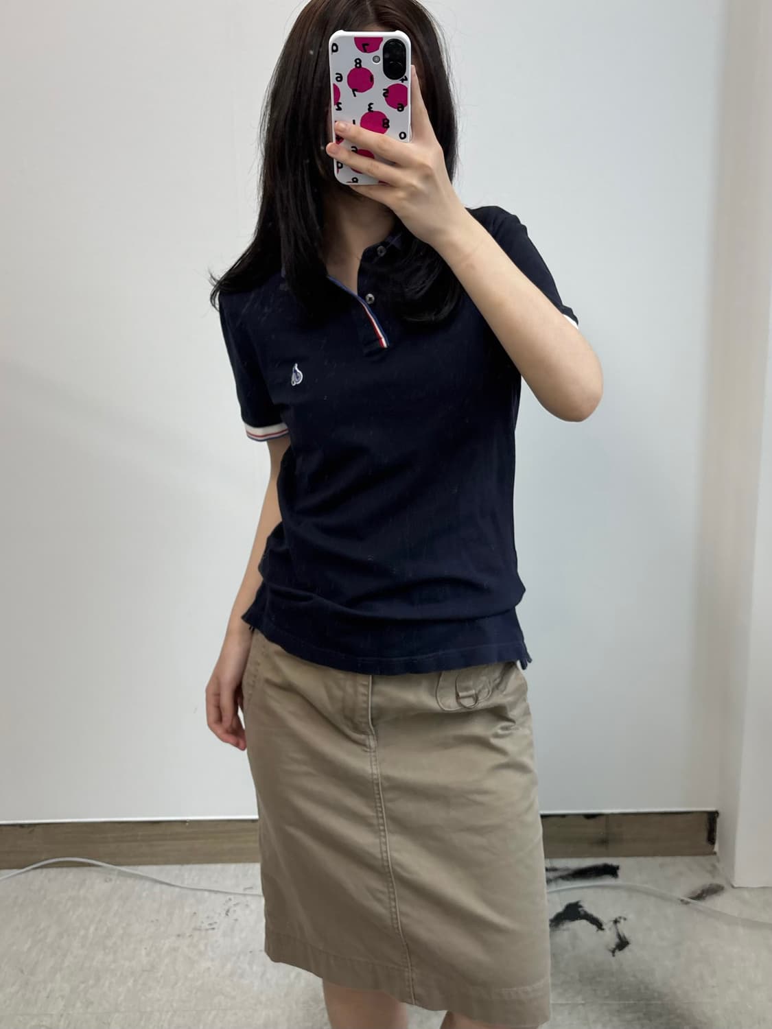 빈폴 네이비 PK 반팔 카라 티셔츠 상품이미지2