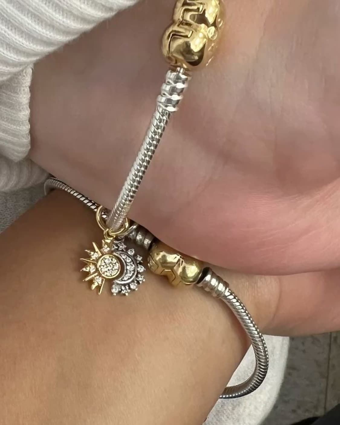 판도라 참 스플리터블 썬 앤 문 댕글 참 새상품 763585C01 상품이미지1