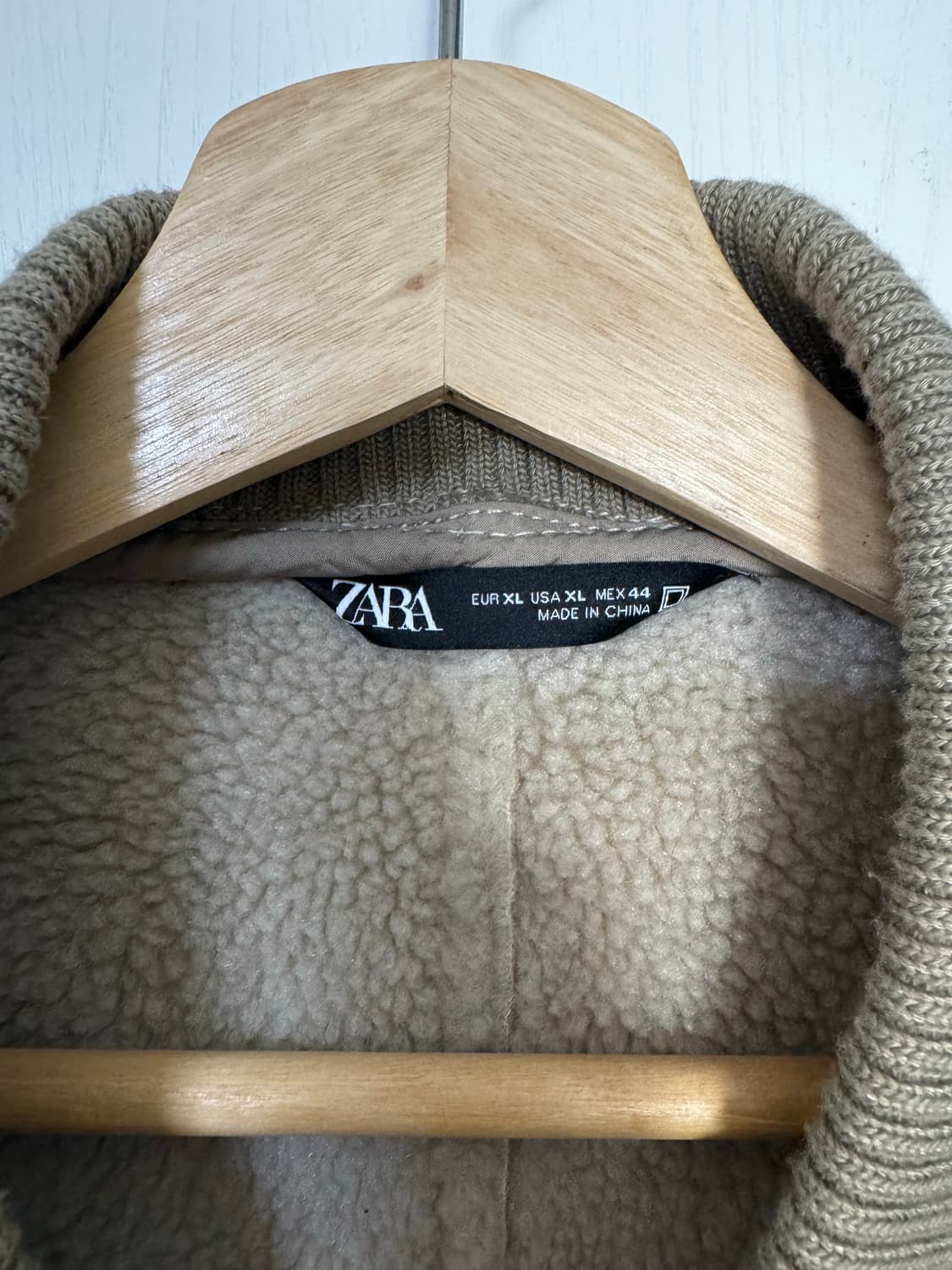 자라 스웨이드 쉐르파 자켓 XL 상품이미지3