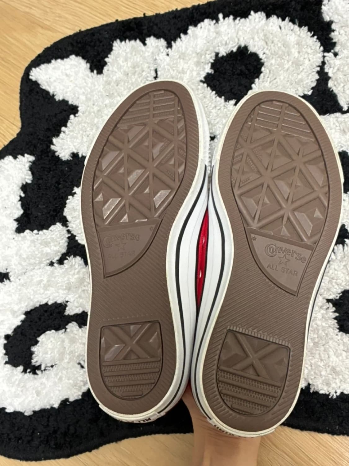 급처 무신사 컨버스 레드 225 실착1회(새상품급) 상품이미지2