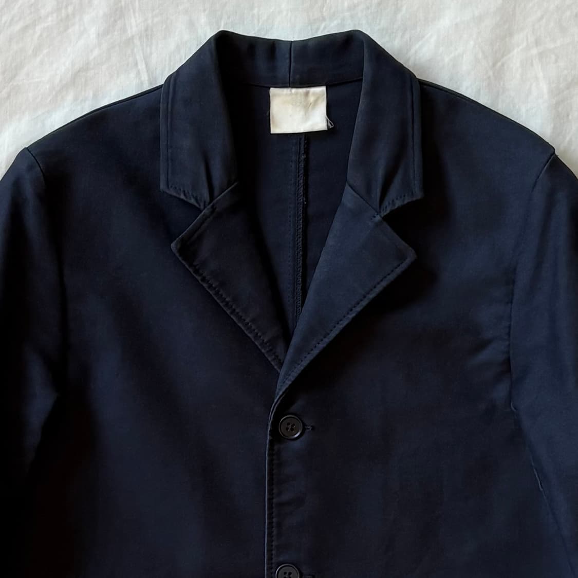 [44-44반] FRANCE 프렌치 블랙 헤비 몰스킨 자켓 상품이미지2