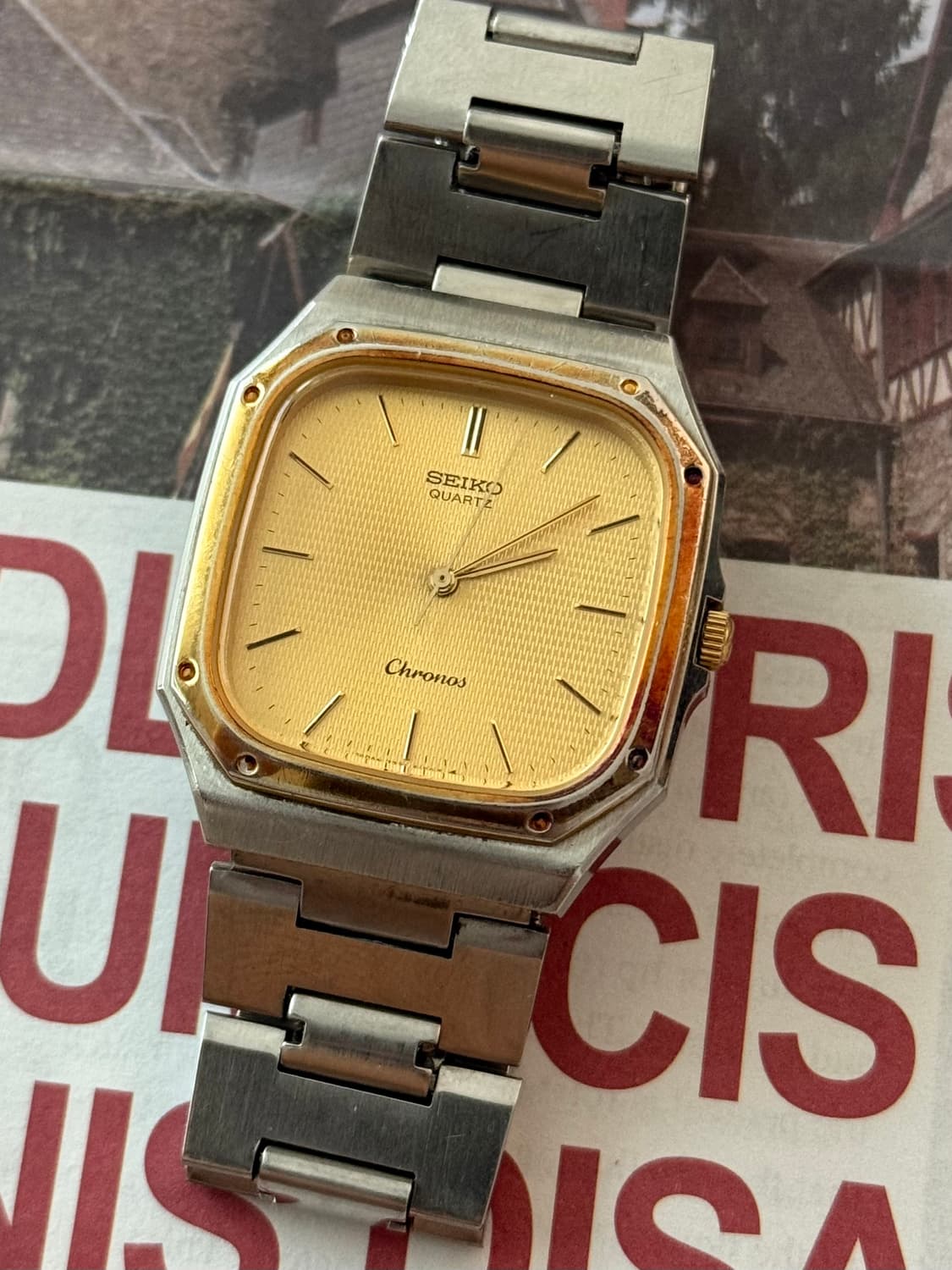 세이코 Seiko Chronos 쿼츠 콤비 상품이미지1