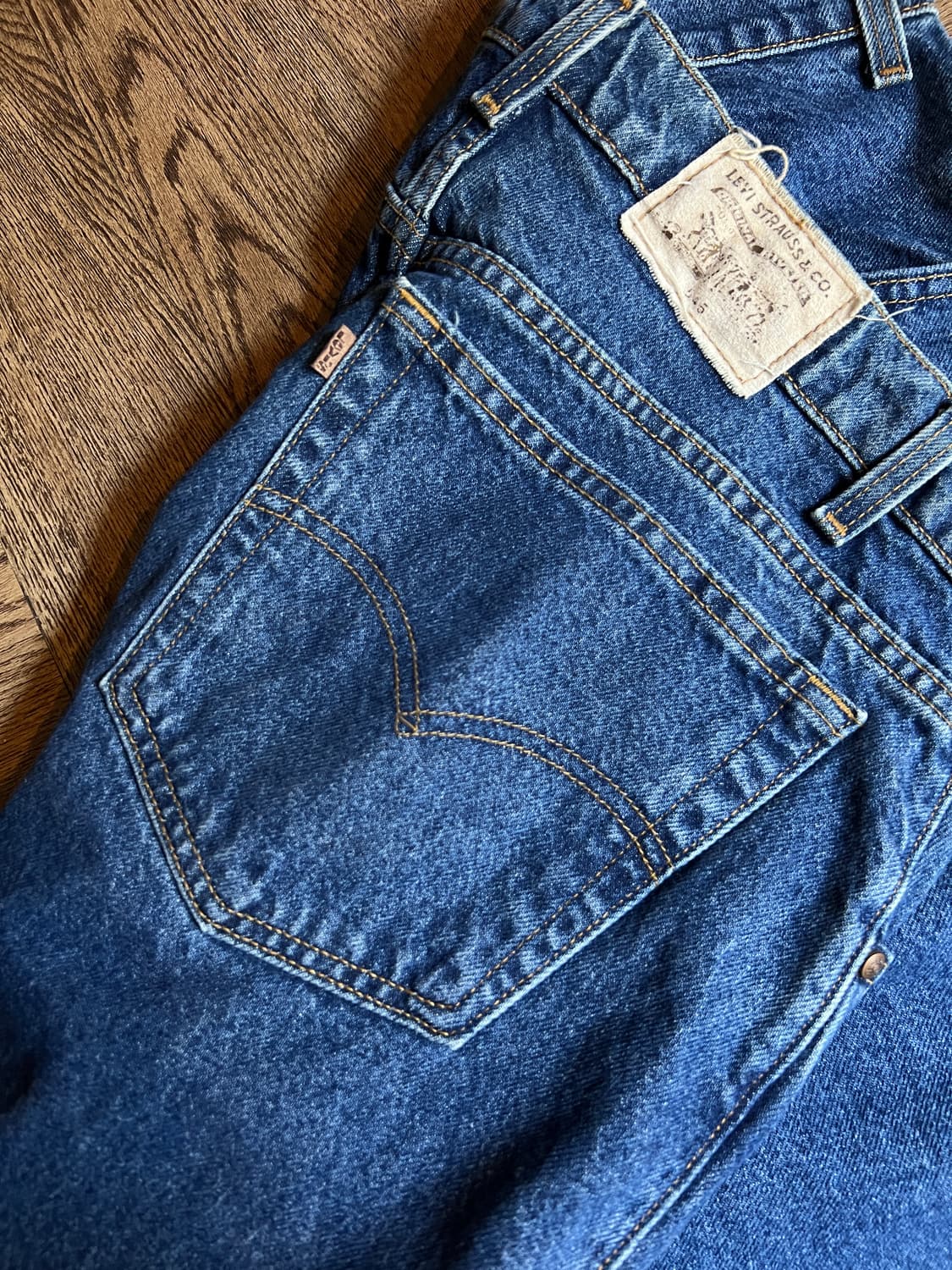 [38]90's 리바이스 시그니처 USA 545 루즈 배기핏 데님 팬츠 상품이미지5
