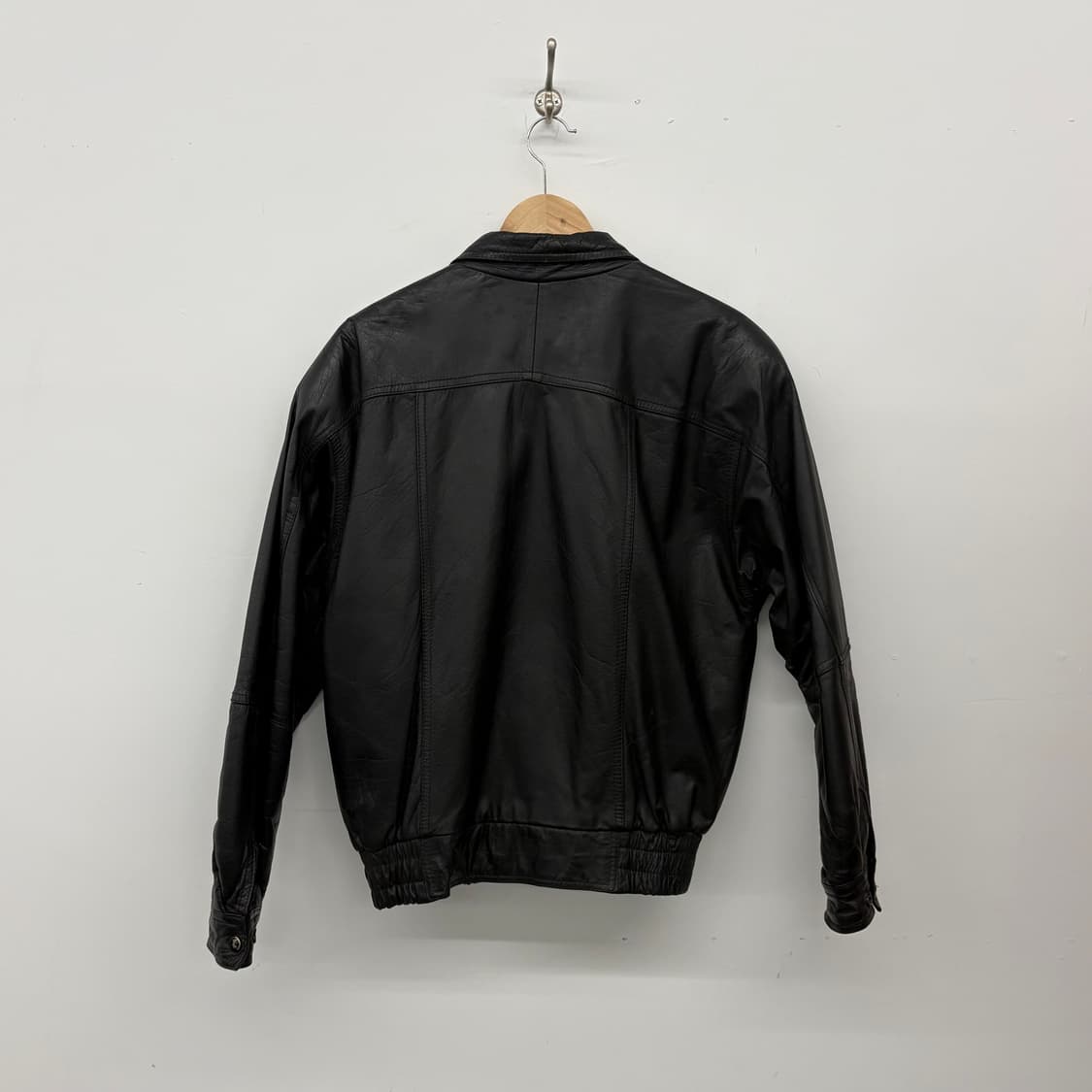 블랙 레더 양가죽 자켓 남/L 상품이미지5