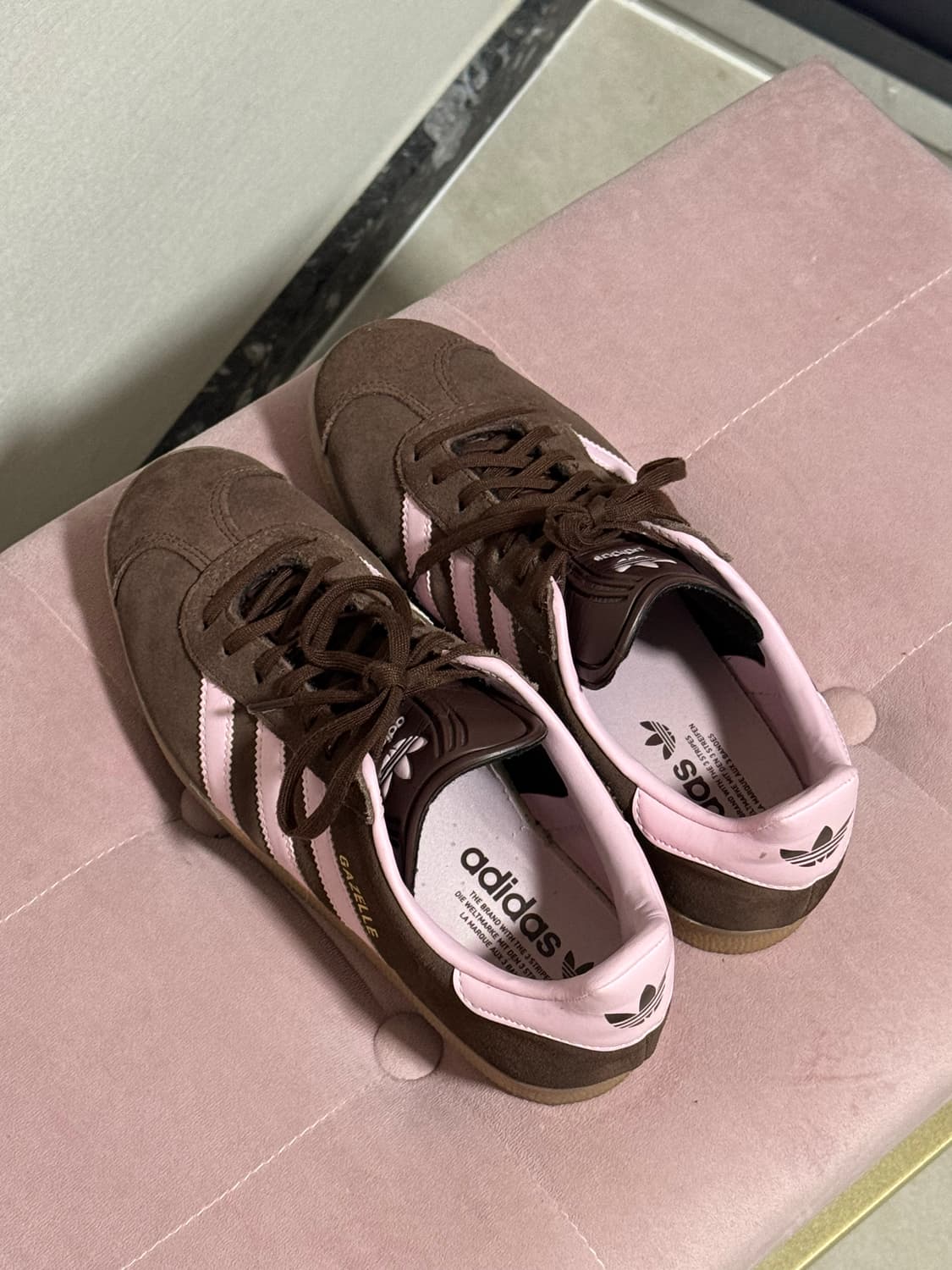 아디다스 가젤 브라운 핑크 250 상품이미지1