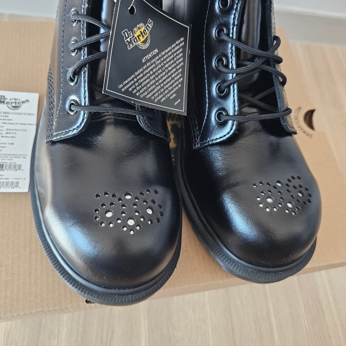 280 새제품) 닥터마틴 1460 파스칼 ST 브로그 스틸토 워커 부츠 상품이미지3