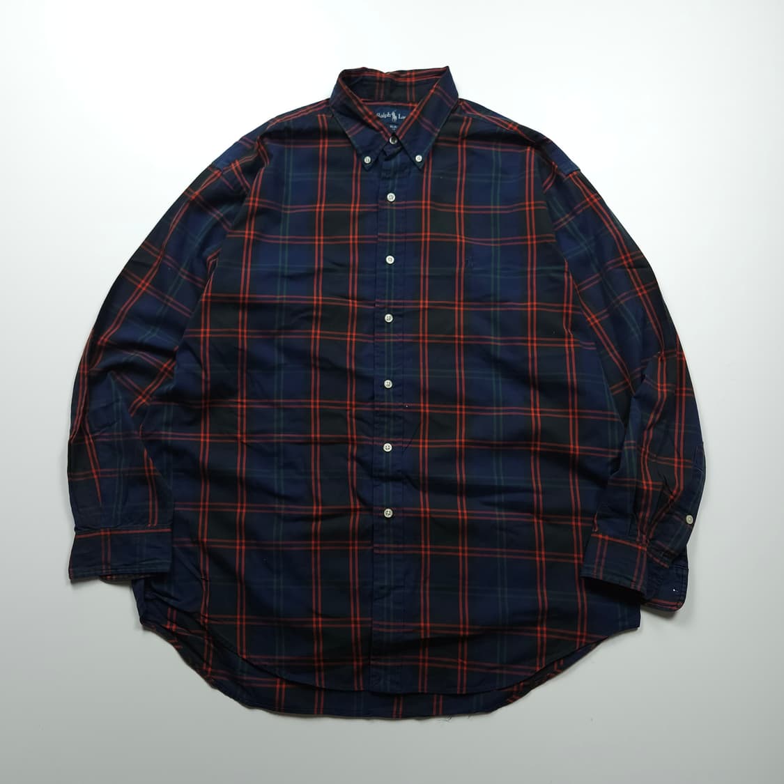 폴로 랄프로렌 포니 로고 블레이크 체크 셔츠 (XL) 상품이미지1