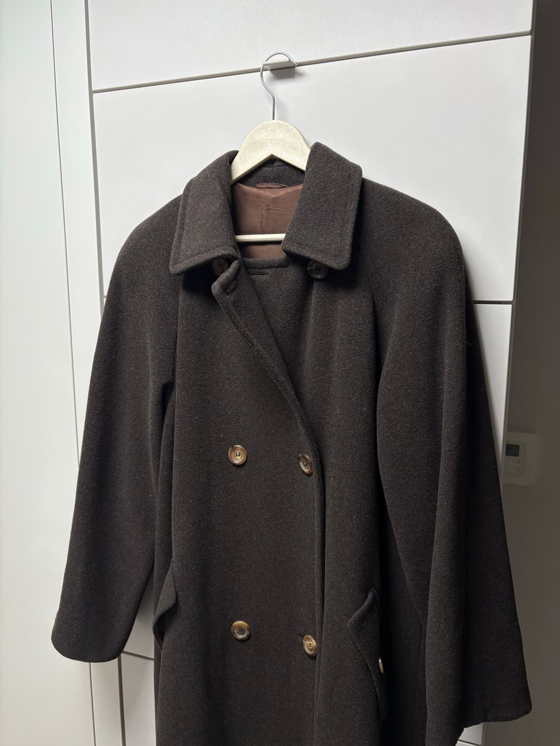 빈티지 발마칸 코트 브라운 66-77사이즈 르메르 오라리 상품이미지2