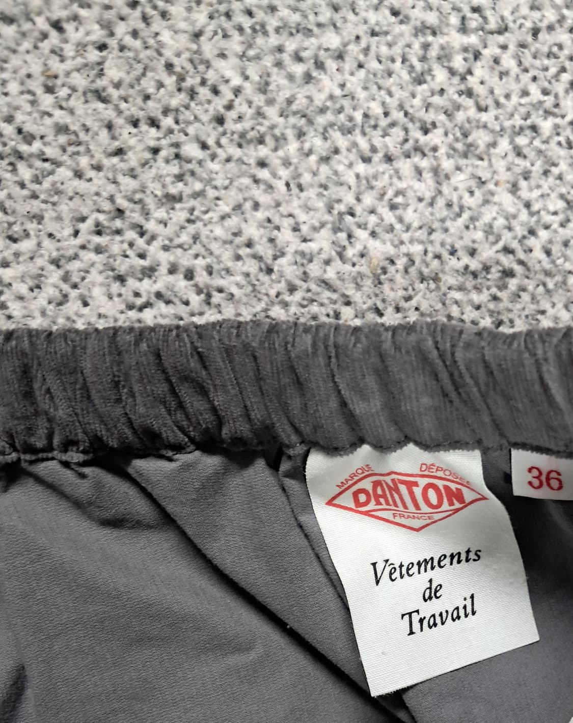 단톤이지 그레이 코듀로이 와이드 팬츠 상품이미지7