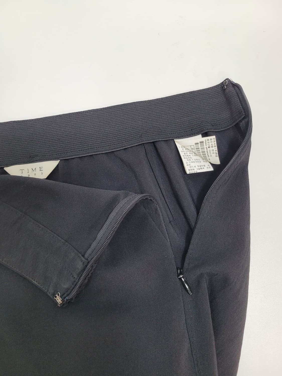 TIME 20SS 한섬 타임 뒷밴딩 슬랙스 팬츠 / 여 67-98 블랙  상품이미지6