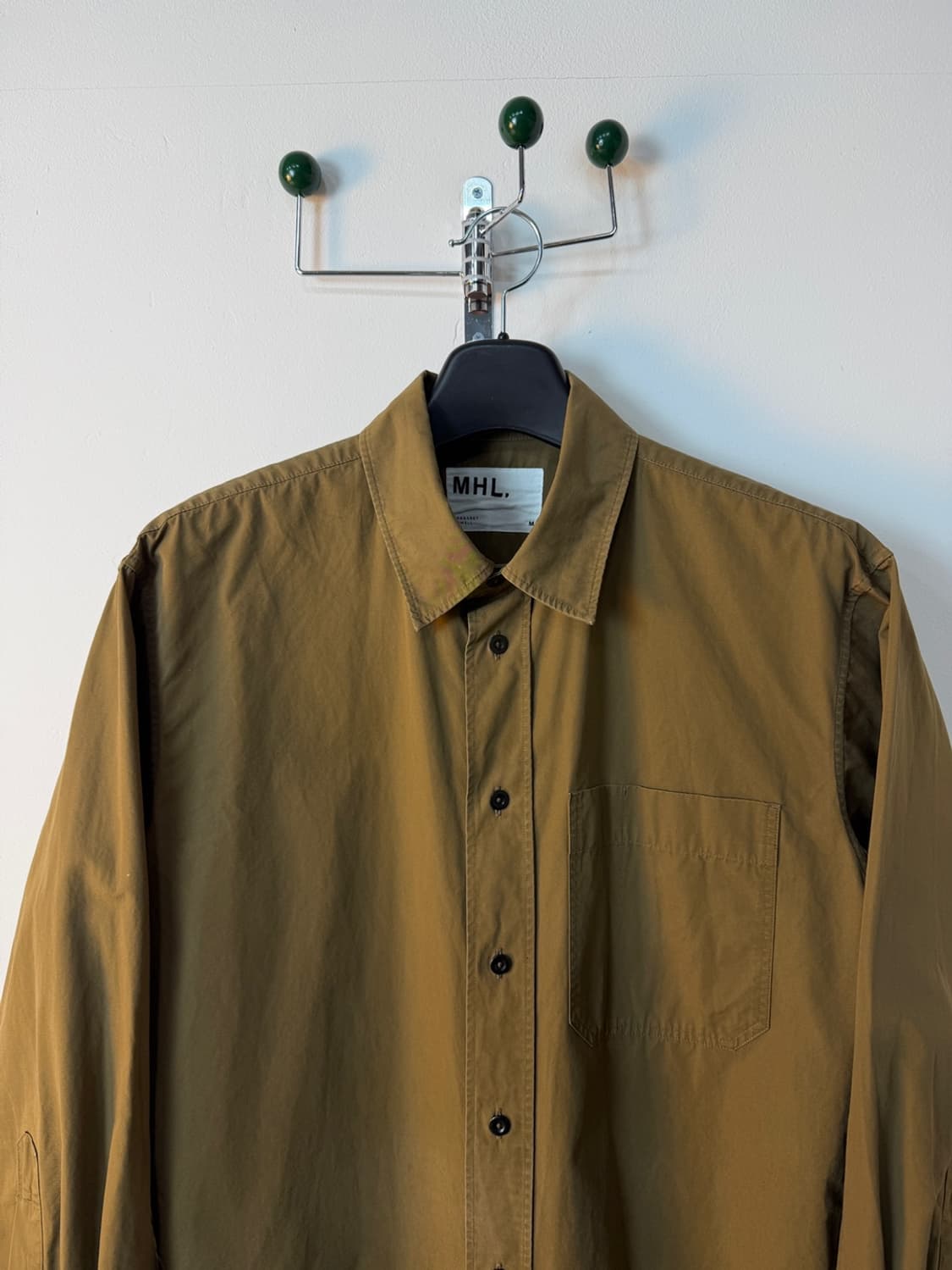MHL 마가렛 호웰 브라운 코튼 셔츠  상품이미지2