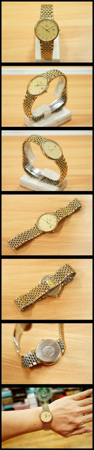 80s 오메가 드빌 금장 쿼츠 시계 상품이미지2