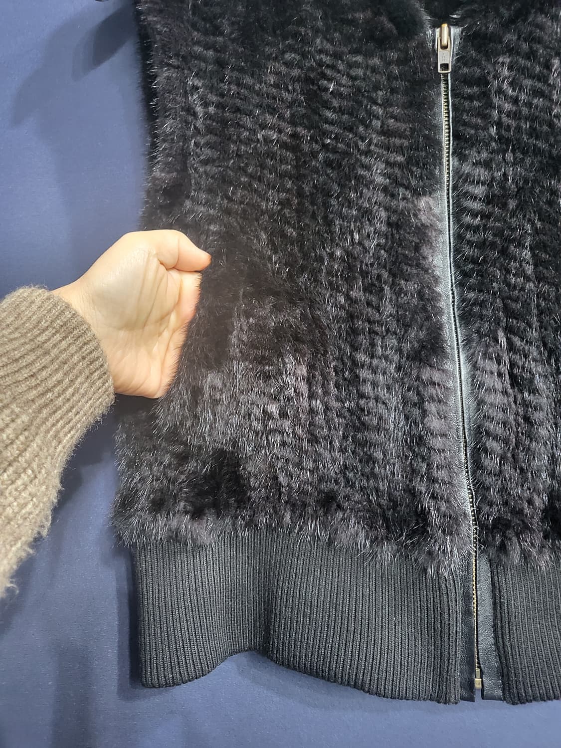 밍크 후드베스트 상품이미지3