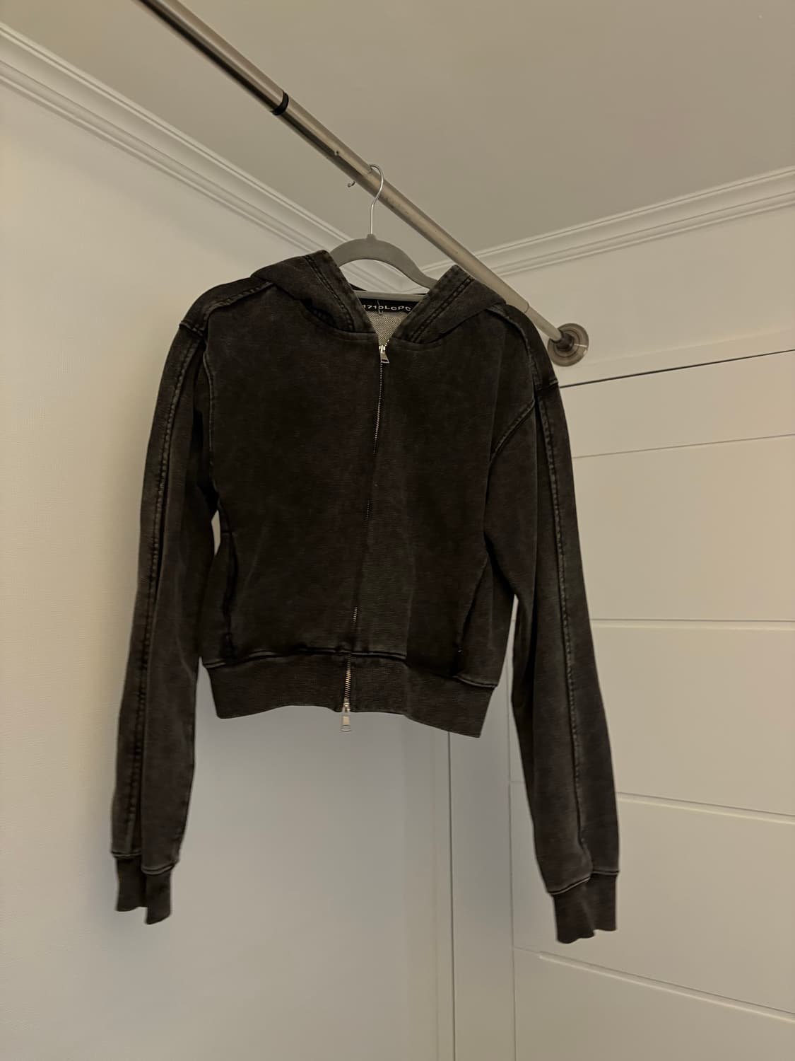 LCDC 스노우 워싱 크롭 후드집업 S 상품이미지4