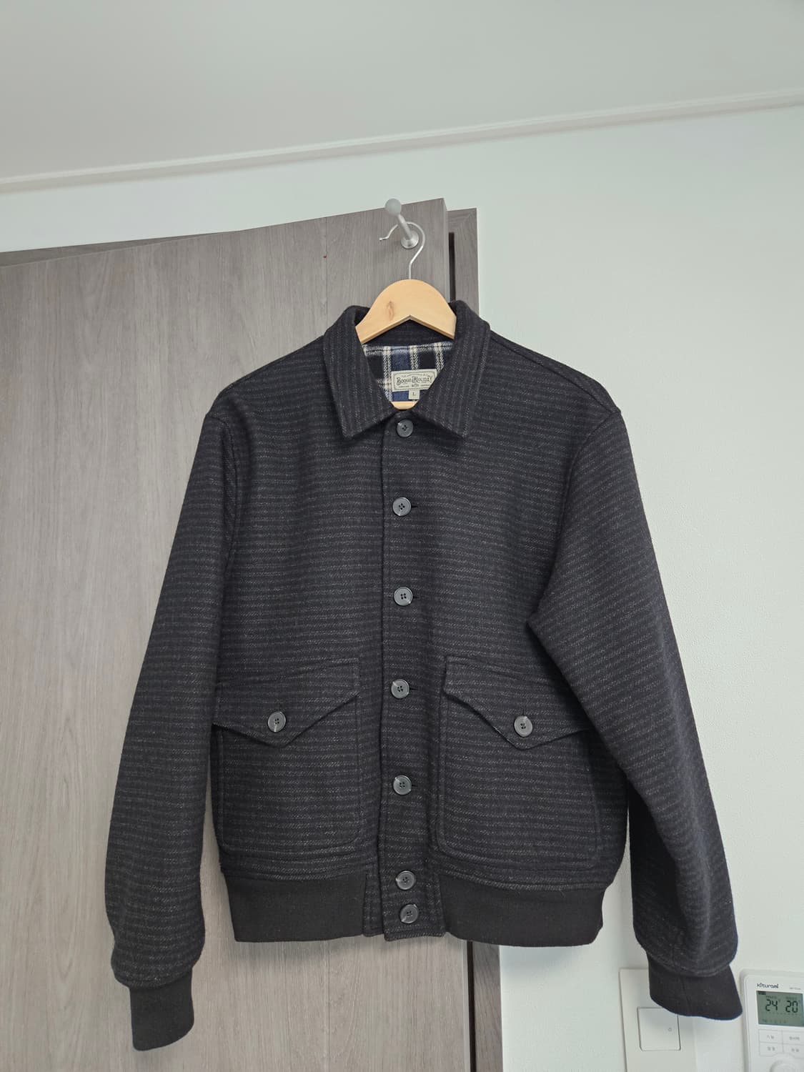 [L] 부기홀리데이 울 봄버 자켓 차코ㆍㄴ 상품이미지1