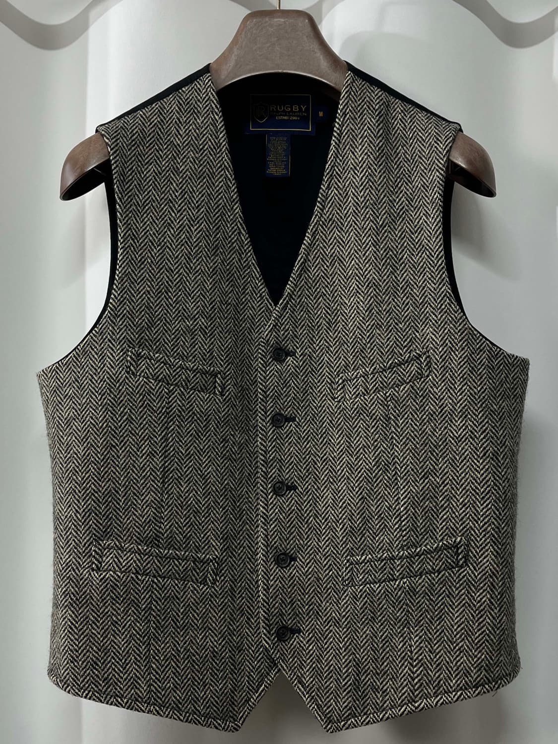 폴로 랄프로렌 헤링본 울 어드저스트 베스트 자켓 상품이미지1