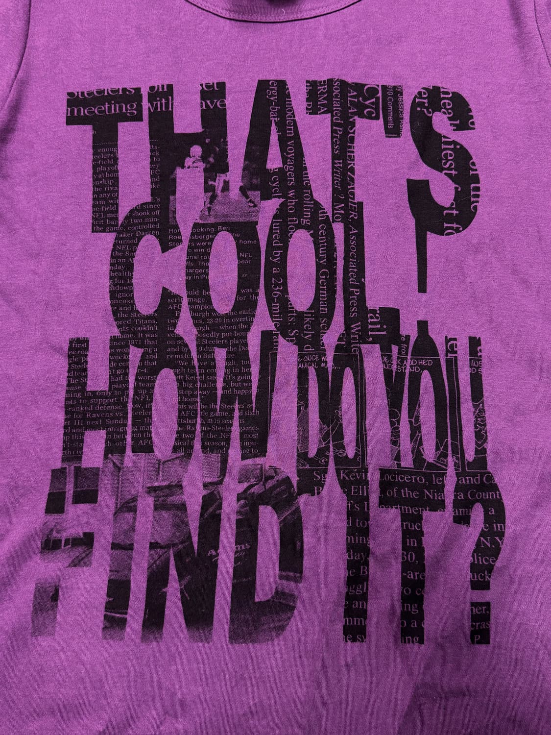 00s 뉴스페이퍼 레터링 탑  상품이미지2