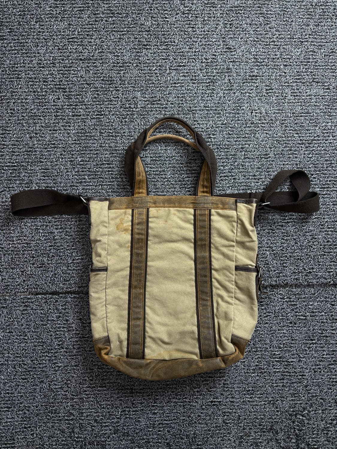 KOOLHAS 아카이브 빈티지 워시드 캔버스 토트백 2265 상품이미지3