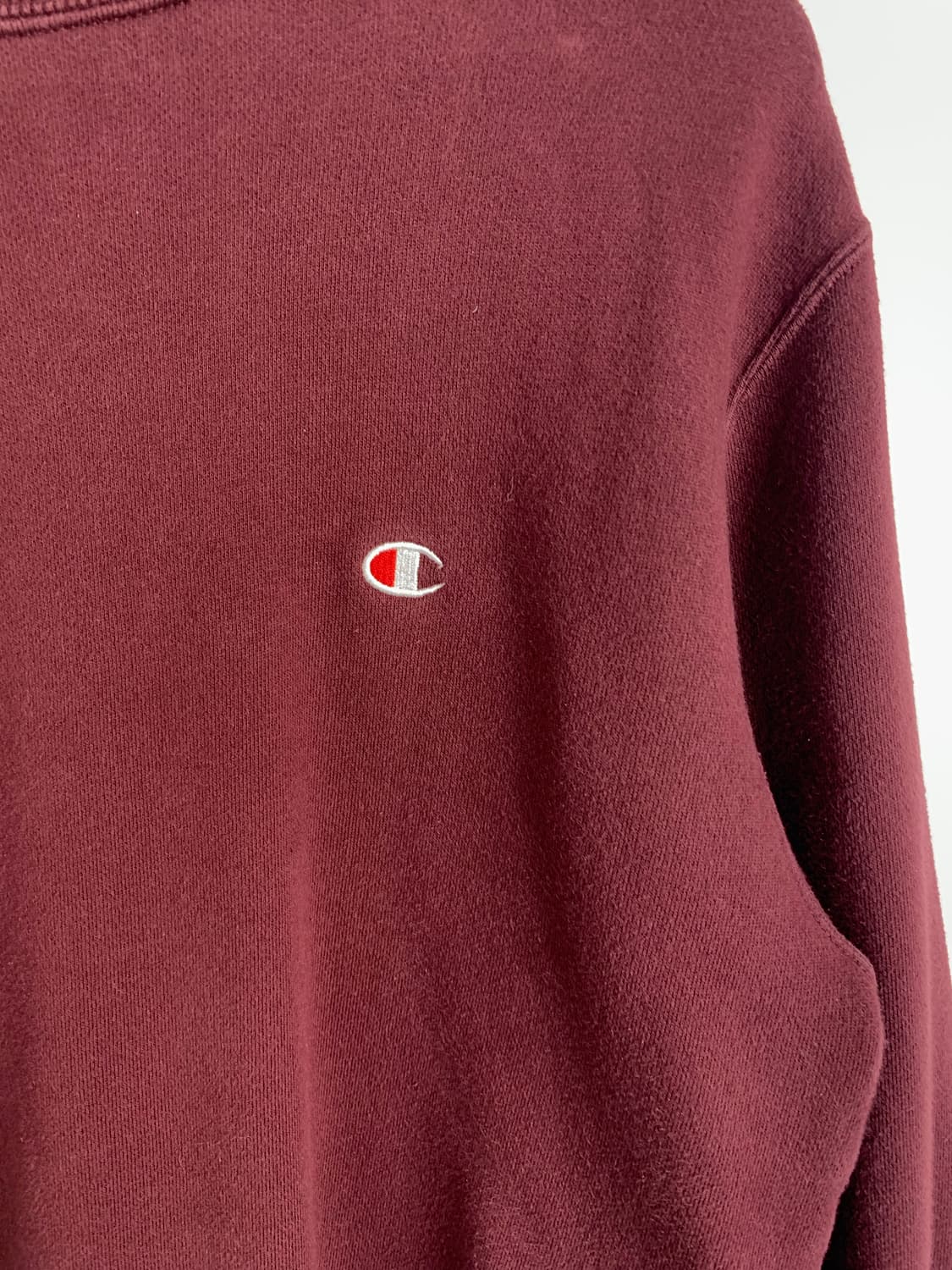 챔피온 자수로고 버건디 맨투맨 상품이미지3